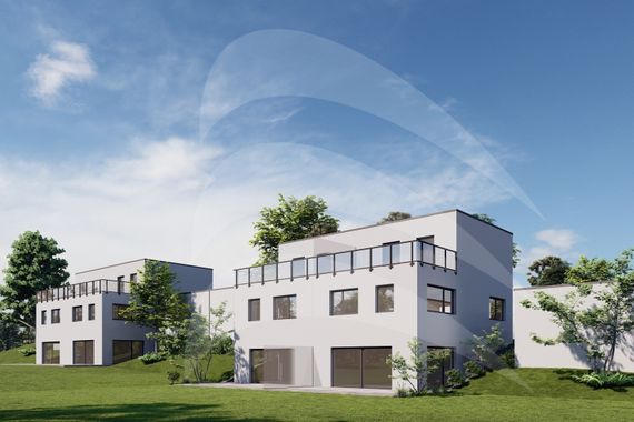 KfW40 Neubau: Gehobene Doppelhaushälfte verteilt auf 3 Etagen im Baugebiet Antesberger Berg