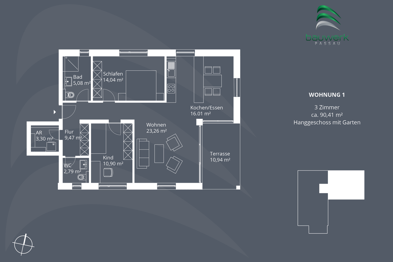 Wohnung 1 Grundriss
