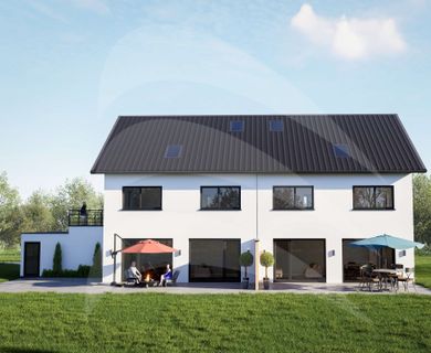 Passau-Ries: Große Neubau-Doppelhaushälfte in begehrter Lage – KFW 40