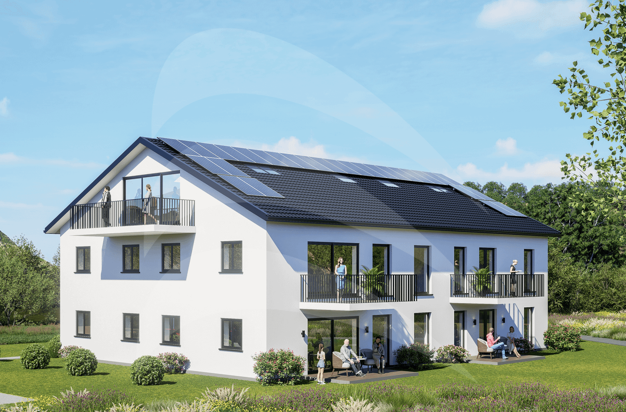 NEUBAU KFW40 mit QNG: Exklusive 3-Zimmer-Dachgeschoss-Wohnung in Donaustauf/Sulzbach
