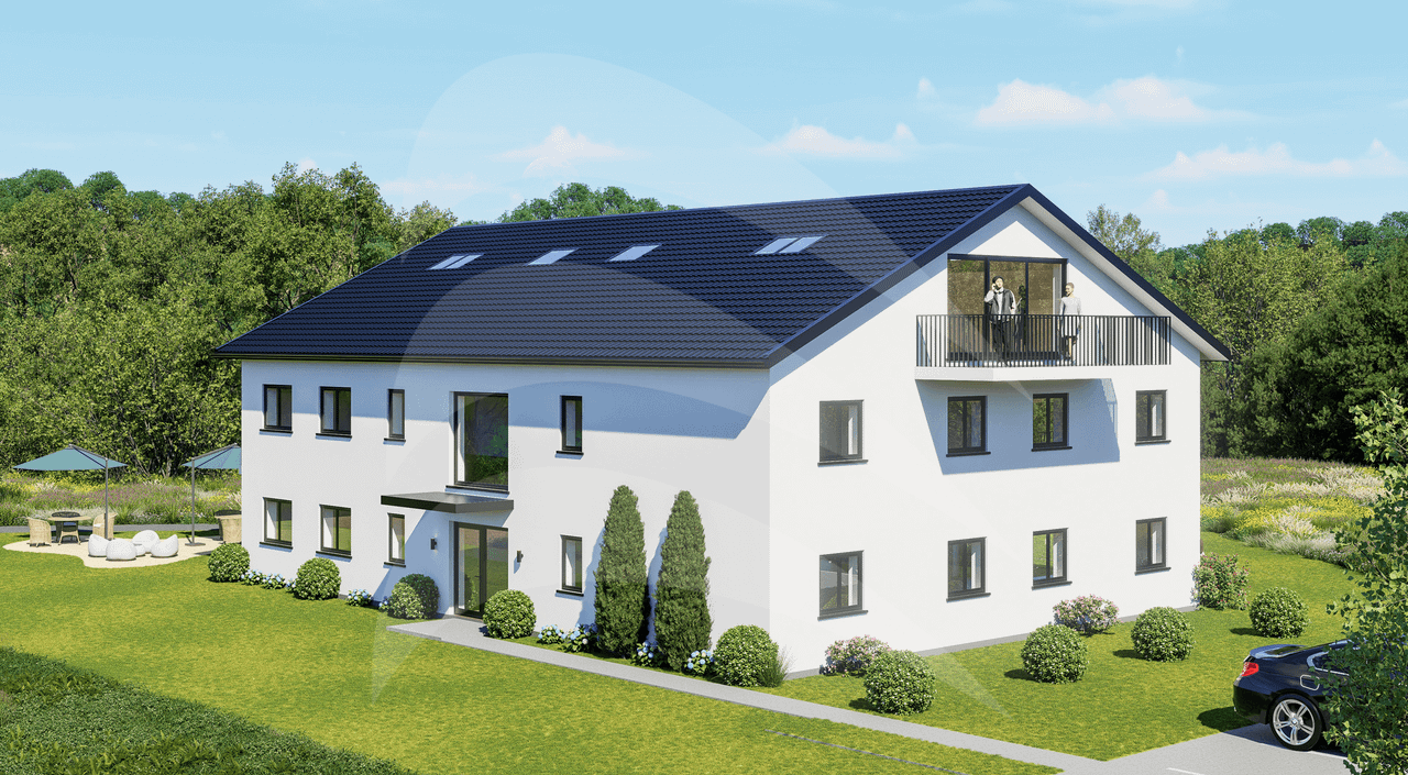 NEUBAU KFW40 mit QNG: Exklusive 3-Zimmer-Dachgeschoss-Wohnung in Donaustauf/Sulzbach